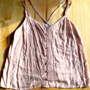 Strappy pale pink tank